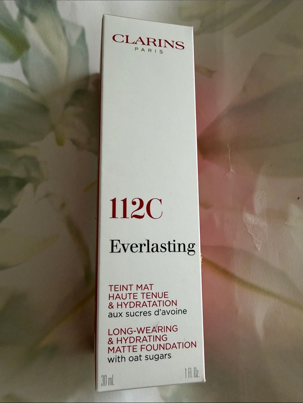 Clarins Everlasting Matte Foundation 112C - NWB